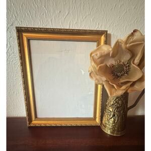Carpentree Gold Beaded Frame 1970s 1980s Vintage Wall Decor